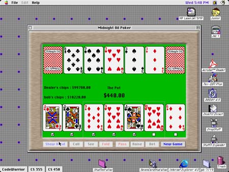 seven cards poker game